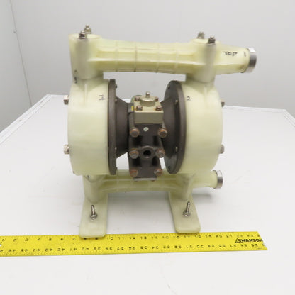 1" NPT Air Operated Double Diaphragm Pump PTFE Polypropylene