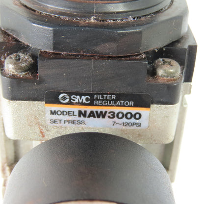 SMC NAW3000 Pneumatic Filter Regulator 3/8" NPT 120PSI
