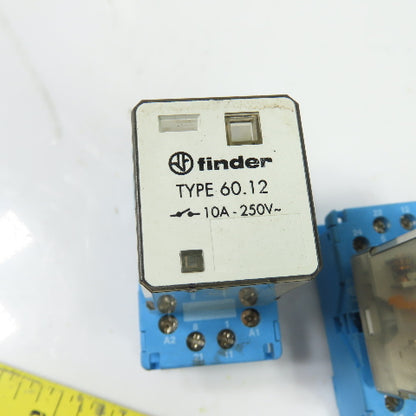 Finder Type 60.12 10A 250V General Purpose Relay 24VAC Coil Lot Of 3