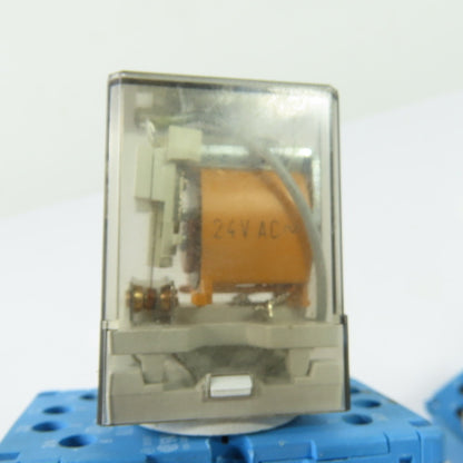 Finder Type 60.12 10A 250V General Purpose Relay 24VAC Coil Lot Of 3