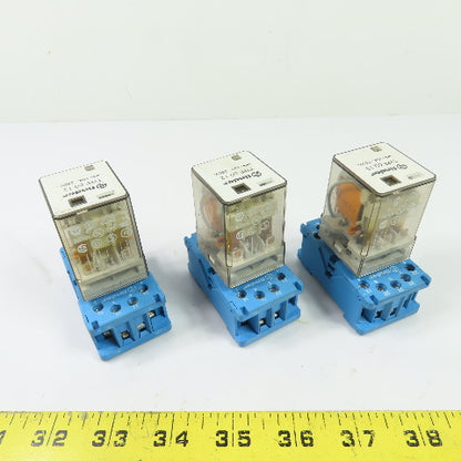 Finder Type 60.12 10A 250V General Purpose Relay 24VAC Coil Lot Of 3
