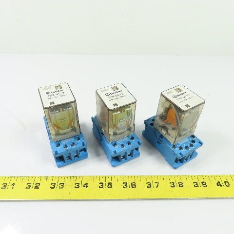 Finder Type 60.12 10A 250V General Purpose Relay 24VAC Coil Lot Of 3