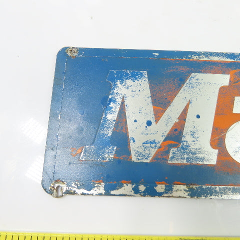 Marvel N/A Cast Machine Builder Nameplate Sign 14-1/2" x 3-1/2"