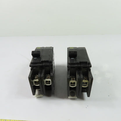 Square D QOU220 20A 2-Pole Miniature Circuit Breaker 120/240V HACR Lot Of 2