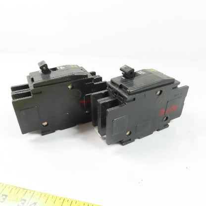 Square D QOU220 20A 2-Pole Miniature Circuit Breaker 120/240V HACR Lot Of 2