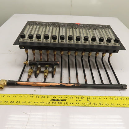 13-Station N2/Air LPM Flowmeter Control Panel Board