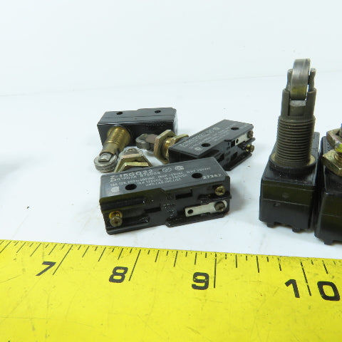 Omron Z-15GQ22 15A Roller Plunger Limit Switch 125/250/480VAC Lot Of 12