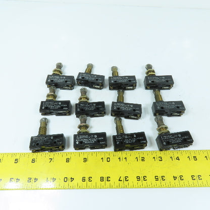 Omron Z-15GQ22 15A Roller Plunger Limit Switch 125/250/480VAC Lot Of 12