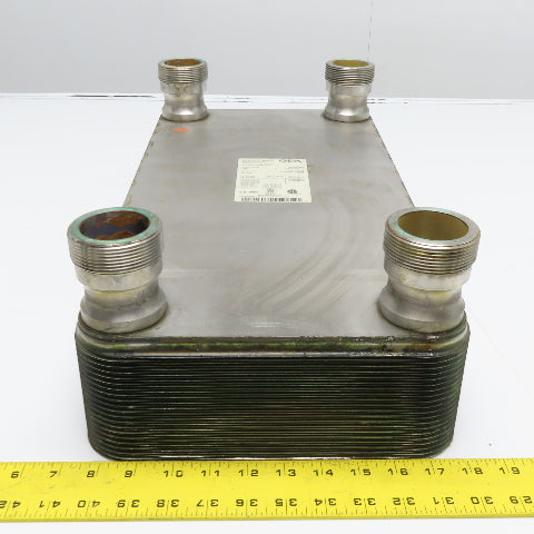 GEA 100094670 GBS 700M-40 Brazed Plate Heat Exchanger 450 PSI 2" NPT