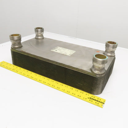 GEA 100094670 GBS 700M-40 Brazed Plate Heat Exchanger 450 PSI 2" NPT