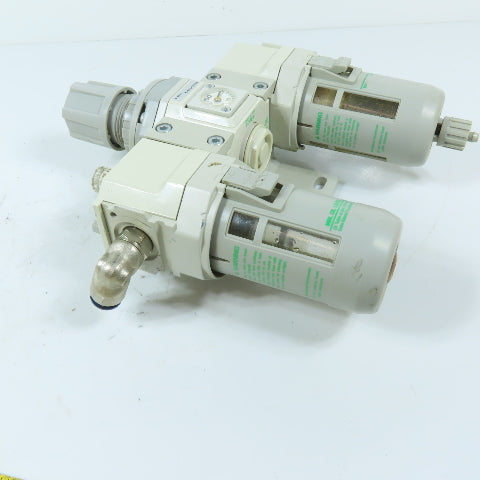 CKD R3000-10N-W 1/4" NPT Air Filter Regulator Lubricator FRL 150PSI