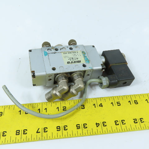 Micro 0 220 002 322 5/2-Way Pneumatic Directional Solenoid Valve 24VDC