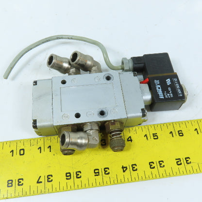 Micro 0 220 002 322 5/2-Way Pneumatic Directional Solenoid Valve 24VDC