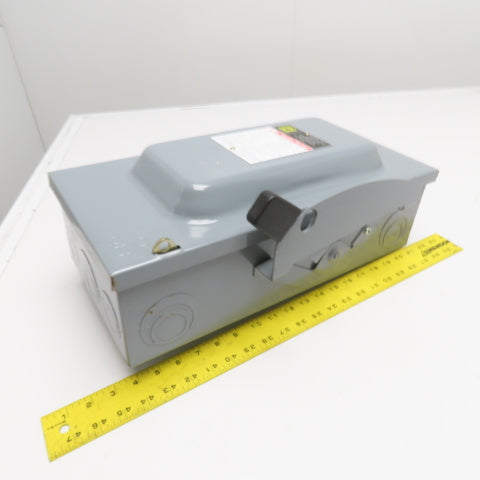Square D DU323 100A Non Fusible General Duty Safety Disconnect Switch 240VAC