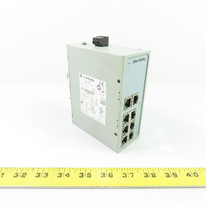 Allen-Bradley 1783-US8T 8-Port Unmanaged Ethernet Switch 24V AC/DC Ser A