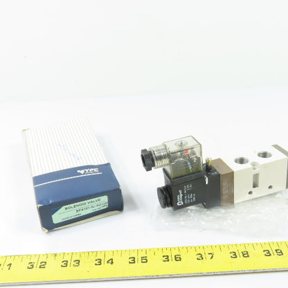 YPC SF4101-IL-SC2-C72-A4 5/2 Way Pneumatic Solenoid Valve 24V Coil NEW