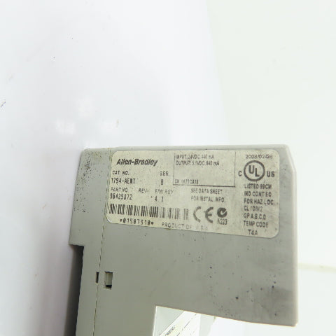 Allen-Bradley 1794-AENT Flex I/O EtherNet/IP 10/100 Adapter 24VDC Ser B F/W 4.1