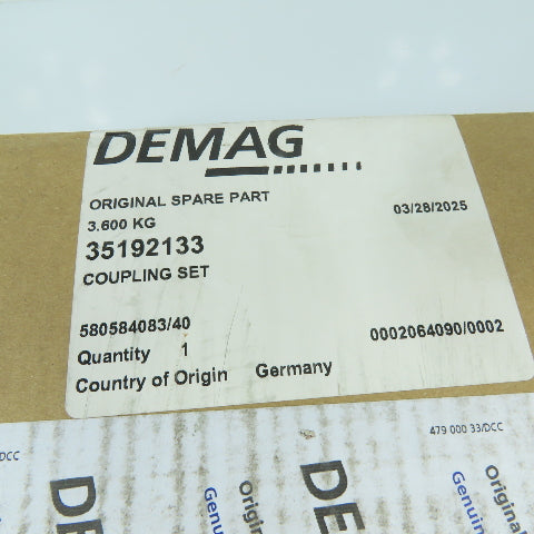 Demag 35192133 Coupling Set M H3ND-60L