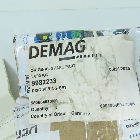 Demag 580584083/80 9982233 Disc Spring Set for KB 225 Conical Brake