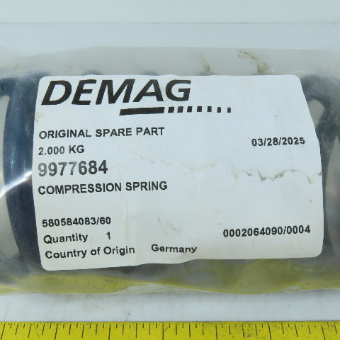 Demag 580584083/60 9977684 Heavy Duty Steel Compression Spring