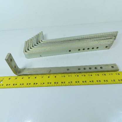 Heavy Duty 15-3/4" OAL Crane Trolley Festoon Track Tow Arm Bracket Lot Of 10