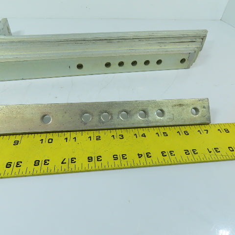 Heavy Duty 15-3/4" OAL Crane Trolley Festoon Track Tow Arm Bracket Lot Of 10