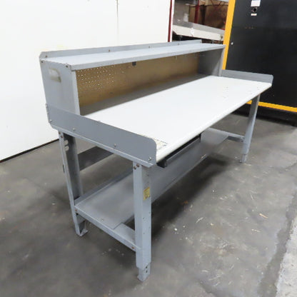 72" x 30" x 1-1/2" Top Laminated Top Work Bench Assembly Table W/ Shelf