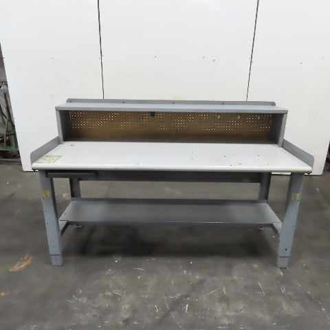 72" x 30" x 1-1/2" Top Laminated Top Work Bench Assembly Table W/ Shelf