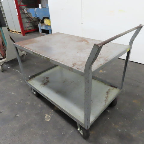 48" x 30" Heavy Duty Rolling Steel Industrial Cart Work Stand W/ Casters