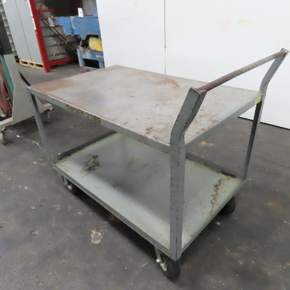 48" x 30" Heavy Duty Rolling Steel Industrial Cart Work Stand W/ Casters