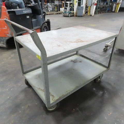 48" x 30" Heavy Duty Rolling Steel Industrial Cart Work Stand W/ Casters
