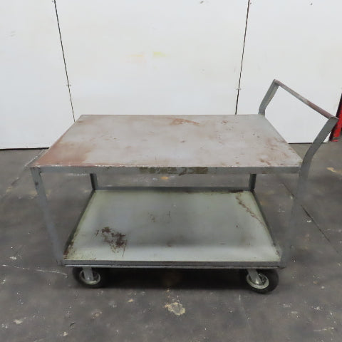 48" x 30" Heavy Duty Rolling Steel Industrial Cart Work Stand W/ Casters