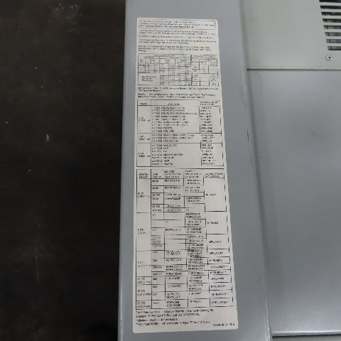 Cutler-Hammer PRL4 800A Panelboard 480Y/277V 3Ph 4W w/ 250A Main Breaker