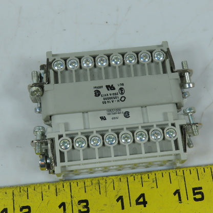 EPIC 10530000/10531000 H-A 16 SS/BS 16-Pin Male & Female Connector Set 600V