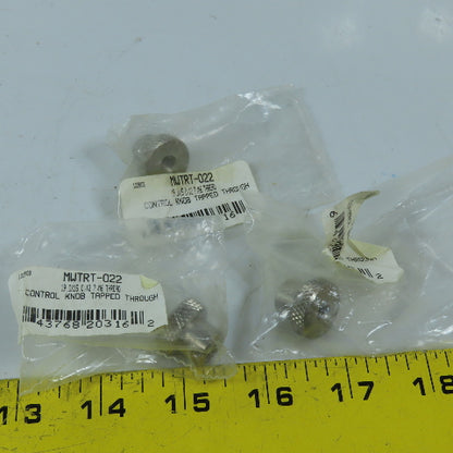Gibraltar MWTRT-022 Knurled Control Knob Tapped Thru M6 Thread Stainless Lot/3
