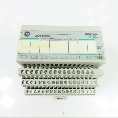 Allen-Bradley 1794-OB8EP Flex I/O 8-Point 24VDC Output Module Ser A W/ Base