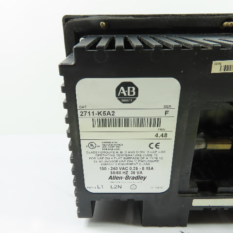 Allen-Bradley 2711-K5A2 PanelView 550 Operator Interface Ser F FRN 4.48 100-240V