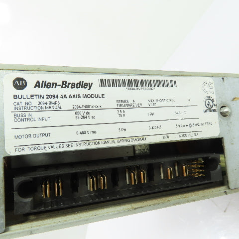 Allen-Bradley 2094-BMP5 Kinetix 6000 Servo Drive Axis Module 400/460V 4A Ser A
