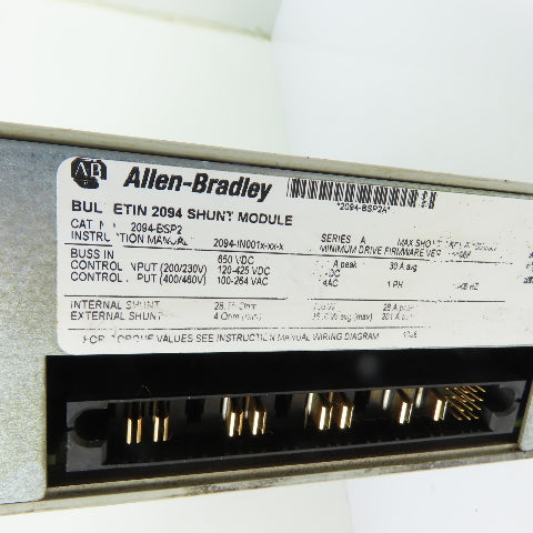 Allen-Bradley 2094-BSP2 Kinetix 6000 Shunt Module 200/460V Ser A