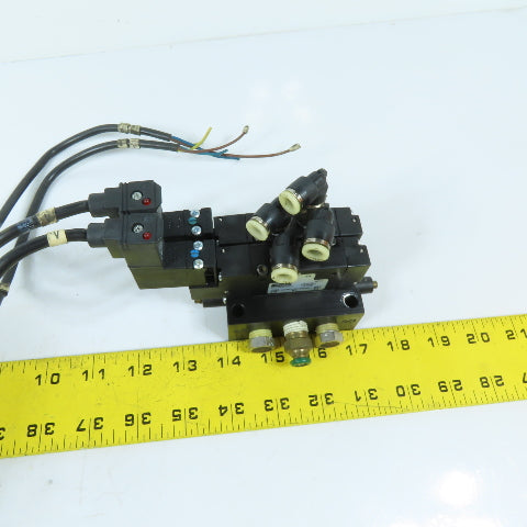 Parker B310BB553C 4-Way 2-Position Double Solenoid Pneumatic Valve 120VAC