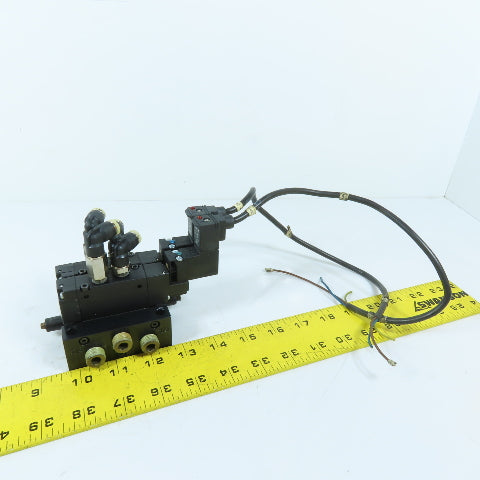 Parker B310BB553C 4-Way 2-Position Double Solenoid Pneumatic Valve 120VAC