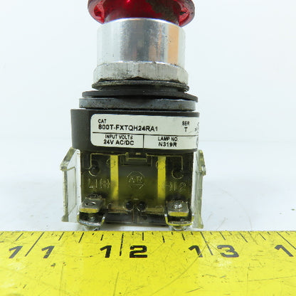 Allen-Bradley 800T-FXTQH24RA1 Illuminated Push-Pull Mushroom Button 24V AC/DC