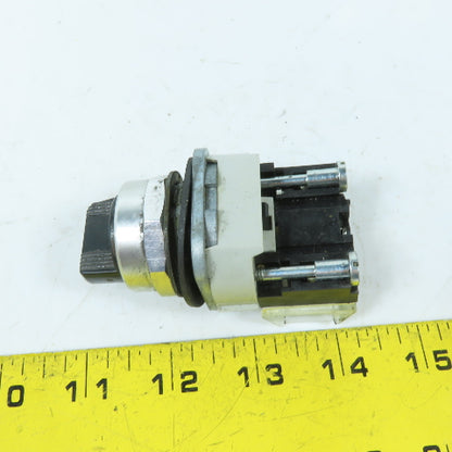 Allen-Bradley 800T-J91 3-Position Spring Return Knob Selector Switch 600V