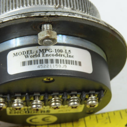World Encoders MPG-100-L5 100PPR Manual Pulse Generator Handwheel Encoder 5VDC