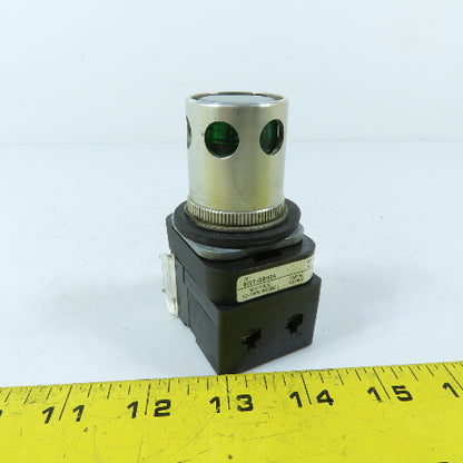 Allen-Bradley 800TC-N374 800T-QBH2A Green LED Pilot Light 12-130V AC/DC
