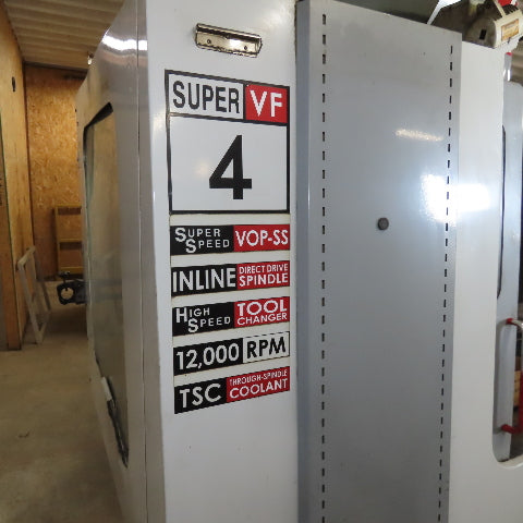 Haas VF-4SS 3 Axis Vertical Machining Center 40 Tool Turret 208/230V 30Hp