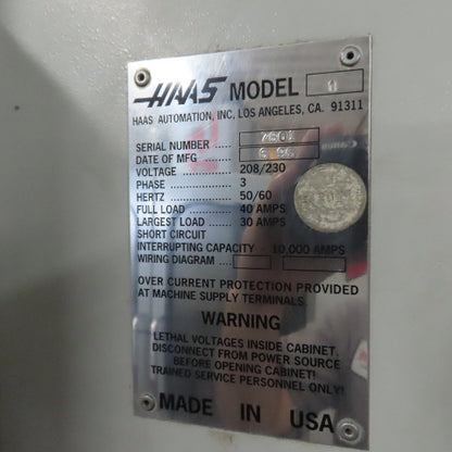 Haas VF-1 3 Axis Vertical Machining Center 20 Tool Turret 208-230V 3Ph 15HP