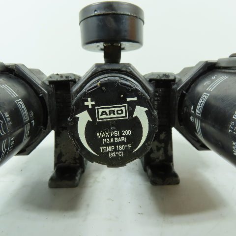 ARO 1/4" NPT Compressed Air Filter Regulator Lubricator 250PSI