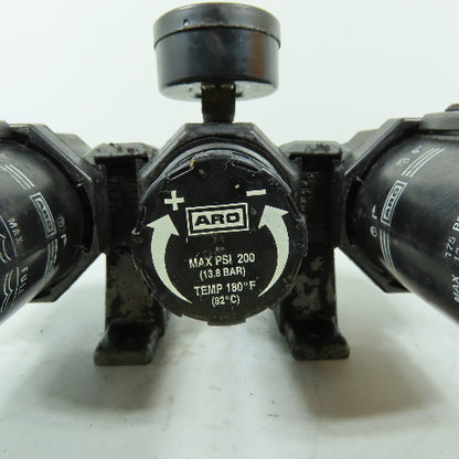 ARO 1/4" NPT Compressed Air Filter Regulator Lubricator 250PSI