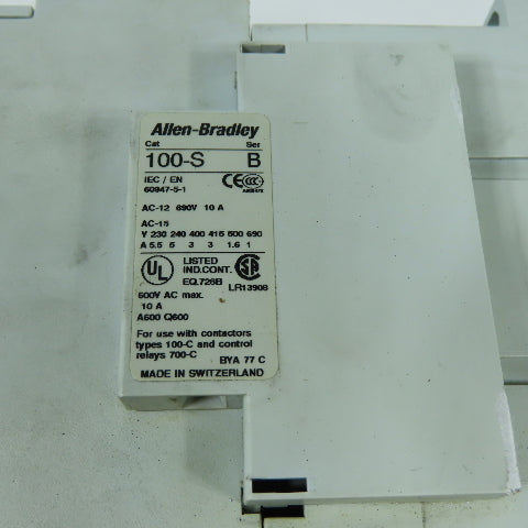 Allen-Bradley 100-C60D*00 60A 3-Pole IEC Contactor 24VDC Coil